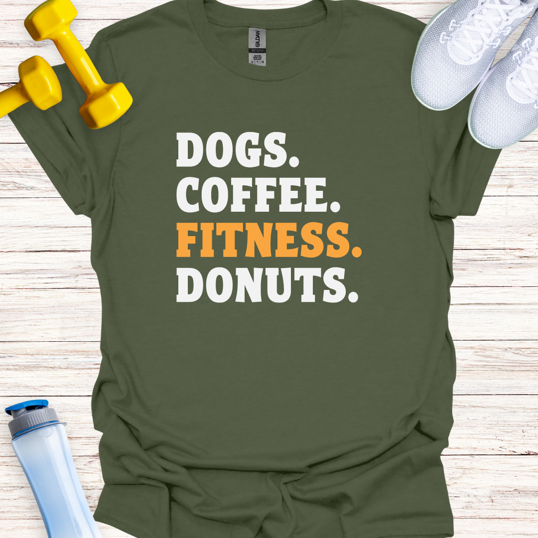 Dogs Coffee Fitness Donuts