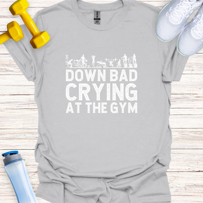 Down bad crying at the gym