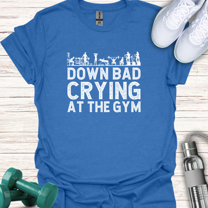 Down bad crying at the gym
