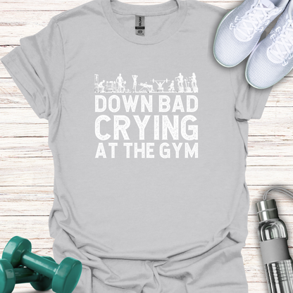 Down bad crying at the gym