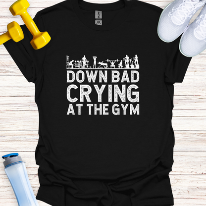 Down bad crying at the gym